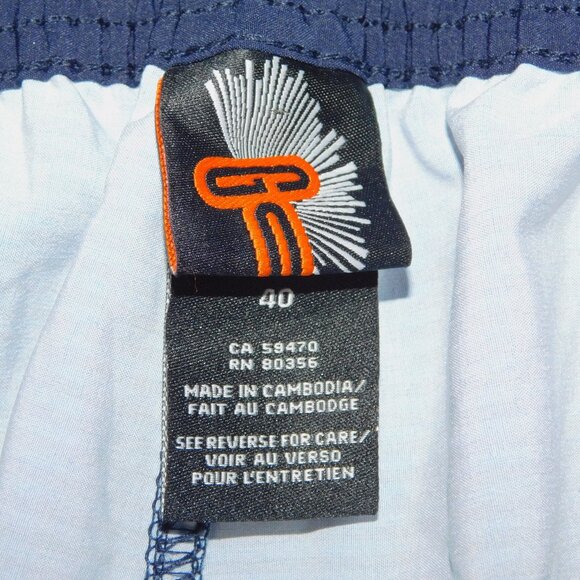 GOTCHA Mens 40 Blue Orange Striped Unlined Board Shorts Swim Trunks UNUSED - Picture 5 of 9